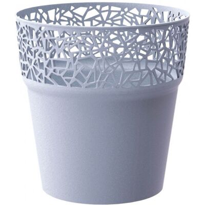 PROSPERPLAST TREE pot de fleurs, 17,5 cm, gris glace, DTRE175-656U - Publicité PROSPERPLAST TREE pot de fleurs, 17,5 cm, gris glace, DTRE175-656U - Publicité