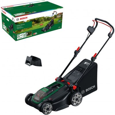 Bosch ROTAK18V2-43 Tondeuse a gazon sur batterie 06008B9L01 - Publicité Bosch ROTAK18V2-43 Tondeuse a gazon sur batterie 06008B9L01 - Publicité
