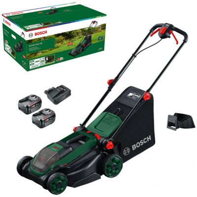 Bosch ROTAK18V2-38 Tondeuse a gazon sur batterie 06008B9M00 - Publicité Bosch ROTAK18V2-38 Tondeuse a gazon sur batterie 06008B9M00 - Publicité