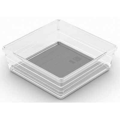 KIS SISTEMO 6 Organizer pour tiroir 15 x 15 x 5 cm transparent/gris 10015-A94 - Publicité KIS SISTEMO 6 Organizer pour tiroir 15 x 15 x 5 cm transparent/gris 10015-A94 - Publicité