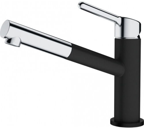 Franke FC 3055.901 ORBIT Mitigeur d'évier avec bec extractible,chrome /noir mat 115.0659.9