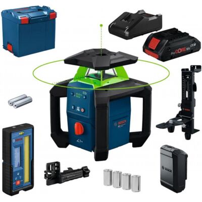 Bosch GRL18V-4-34CVG + WM5 PROFESSIONAL Laser rotatif de chantier 0601061H02 - Publicité Bosch GRL18V-4-34CVG + WM5 PROFESSIONAL Laser rotatif de chantier 0601061H02 - Publicité