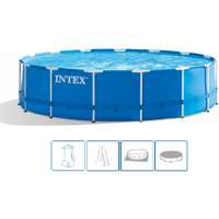 INTEX Metal Frame Pools Piscine 457 x 122 cm avec filtration 28242GN