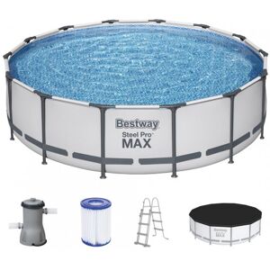 BESTWAY Steel Pro Max Piscine hors sol ronde, 427 x 107 cm 56950 - Publicité BESTWAY Steel Pro Max Piscine hors sol ronde, 427 x 107 cm 56950 - Publicité