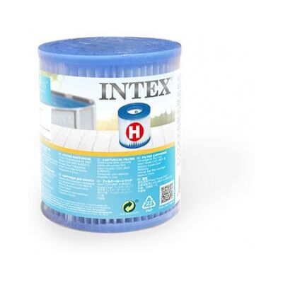 Cartouche Filtre Piscine Intex Modèle H Lavable - Grande Finesse - Publicité Cartouche Filtre Piscine Intex Modèle H Lavable - Grande Finesse - Publicité