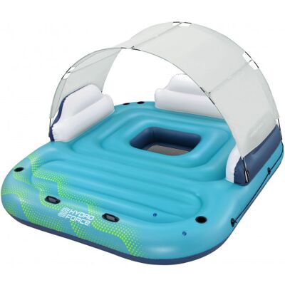 BESTWAY Hydro-Force Île gonflable pour 5 personnes avec parasol 280 x 257 x 81 cm 43407 - Publicité BESTWAY Hydro-Force Île gonflable pour 5 personnes avec parasol 280 x 257 x 81 cm 43407 - Publicité