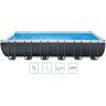 INTEX Ultra Rectangular Frame Pools Set Piscine 975 x 488 x 132 cm 26374NP