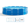 INTEX METAL FRAME POOLS Piscine 457 x 122 cm avec filtration a cartouche 28242NP