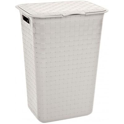 Curver NUANCE 48L Panier a linge sale 43 x 34 x 58 cm creme 17197590 - Publicité Curver NUANCE 48L Panier a linge sale 43 x 34 x 58 cm creme 17197590 - Publicité