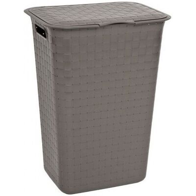 Curver NUANCE 48L Panier a linge sale 43 x 34 x 58 cm marron 17197590 - Publicité Curver NUANCE 48L Panier a linge sale 43 x 34 x 58 cm marron 17197590 - Publicité