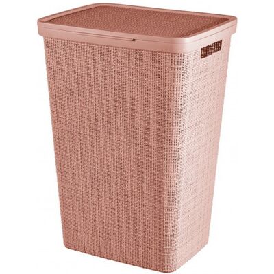 Curver JUTE 58L Coffre a linge 43 x 34 x 60 cm, rose 08093-204 - Publicité Curver JUTE 58L Coffre a linge 43 x 34 x 60 cm, rose 08093-204 - Publicité