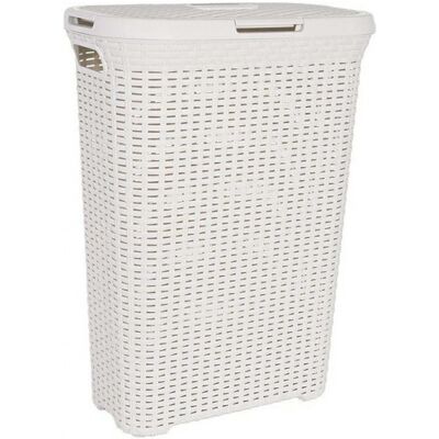 Curver STYLE 40L Coffre a linge 44,8 x 61,5 x 26,5 cm, creme 00709-885 - Publicité Curver STYLE 40L Coffre a linge 44,8 x 61,5 x 26,5 cm, creme 00709-885 - Publicité