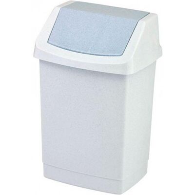 Poubelle Curver 50L Gris - Conteneur à déchets - Publicité Poubelle Curver 50L Gris - Conteneur à déchets - Publicité