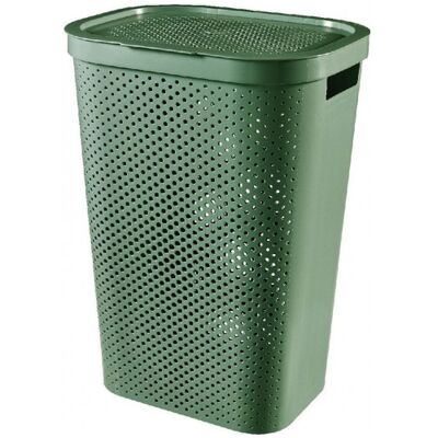 Curver INFINITY DOTS 59L Coffre a linge 44 x 35 x 60 cm, vert 04754-S86 - Publicité Curver INFINITY DOTS 59L Coffre a linge 44 x 35 x 60 cm, vert 04754-S86 - Publicité