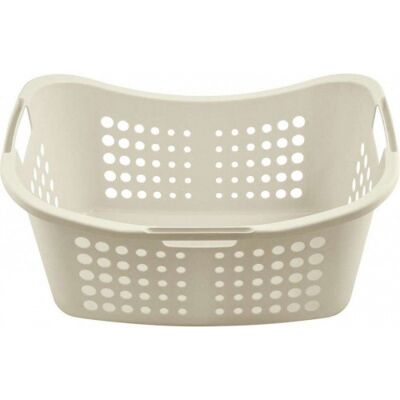 Curver VICTOR LINE 50L Coffre a linge 24,4 x 59 x 38,5 cm creme 00048-058 - Publicité Curver VICTOR LINE 50L Coffre a linge 24,4 x 59 x 38,5 cm creme 00048-058 - Publicité