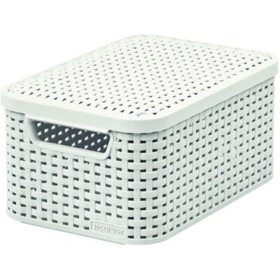 Curver STYLE S Boite de rangement avec couvercle 29,1 x 19,8 x 14,2 cm creme 03617-885 - Publicité Curver STYLE S Boite de rangement avec couvercle 29,1 x 19,8 x 14,2 cm creme 03617-885 - Publicité