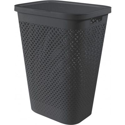 Curver PURE 55L Panier a linge 43 x 35 x 58 cm, gris 01918-G43 - Publicité Curver PURE 55L Panier a linge 43 x 35 x 58 cm, gris 01918-G43 - Publicité