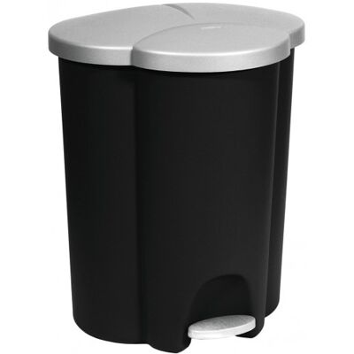 Curver TRIO 40L Poubelle a pédale 47,8 x 39,4 x 59,2 cm noir 03942-26 - Publicité Curver TRIO 40L Poubelle a pédale 47,8 x 39,4 x 59,2 cm noir 03942-26 - Publicité