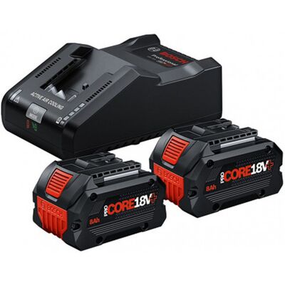 Bosch Starter Set 2 x ProCORE18V+ 8.0Ah + GAL 18V-160 1600A02X03 - Publicité Bosch Starter Set 2 x ProCORE18V+ 8.0Ah + GAL 18V-160 1600A02X03 - Publicité