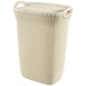 Curver KNIT 57L Coffre a linge 45 x 61 x 34 cm, creme 03676-X64