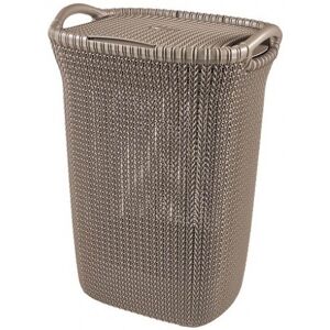 Curver KNIT 57L Coffre a linge 45 x 61 x 34 cm, marron 03676-X59