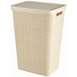 Curver JUTE 58L Coffre a linge 43 x 34 x 60 cm, beige 08093-885 - Publicité Curver JUTE 58L Coffre a linge 43 x 34 x 60 cm, beige 08093-885 - Publicité