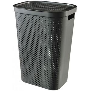 Curver INFINITY DOTS 59L Coffre a linge 44 x 35 x 60 cm, gris foncé 04754-G43 - Publicité Curver INFINITY DOTS 59L Coffre a linge 44 x 35 x 60 cm, gris foncé 04754-G43 - Publicité