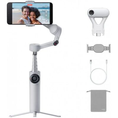 Insta360 Flow 2 AI Tracker Bundle (gris) INST911 - Publicité Insta360 Flow 2 AI Tracker Bundle (gris) INST911 - Publicité