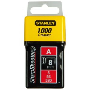 Stanley 1-TRA208T ,12mm/1/2&quot; Agrafes Type A 5/53/530 - 1000 pcs