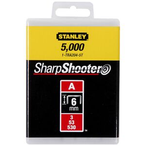 Stanley 1-TRA204-5T Agrafes 6mm Type A - 5000 pieces