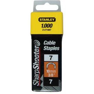 Stanley 1-CT106T Agrafes cavaliers 10mm Type 7 - boite de 1000pcs - Publicité Stanley 1-CT106T Agrafes cavaliers 10mm Type 7 - boite de 1000pcs - Publicité