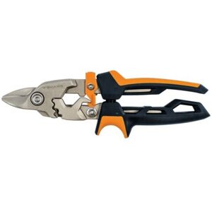 Fiskars PowerGear Cisaille aviateur coupe droite lame Offset 1027212 - Publicité Fiskars PowerGear Cisaille aviateur coupe droite lame Offset 1027212 - Publicité