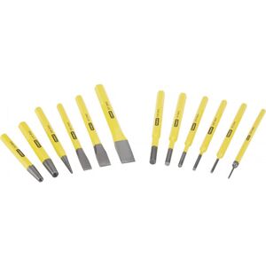 Stanley 4-18-299 Pointeaux, burins et chasse-goupilles, jeu de 12 pieces - Publicité Stanley 4-18-299 Pointeaux, burins et chasse-goupilles, jeu de 12 pieces - Publicité