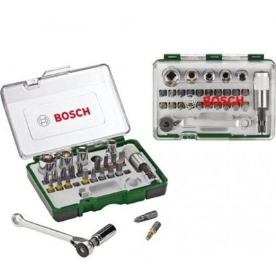 Bosch Kit 27 pieces, assortiment d'embouts de vissage avec cliquet 2607017160 - Publicité Bosch Kit 27 pieces, assortiment d'embouts de vissage avec cliquet 2607017160 - Publicité