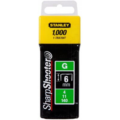 Stanley 1-TRA706T Agrafes type G 4/11/140, 10mm, boite de 1000pcs - Publicité Stanley 1-TRA706T Agrafes type G 4/11/140, 10mm, boite de 1000pcs - Publicité