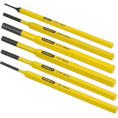 Stanley 4-18-226 Chasse-goupilles, jeu de 6 pieces - Publicité Stanley 4-18-226 Chasse-goupilles, jeu de 6 pieces - Publicité