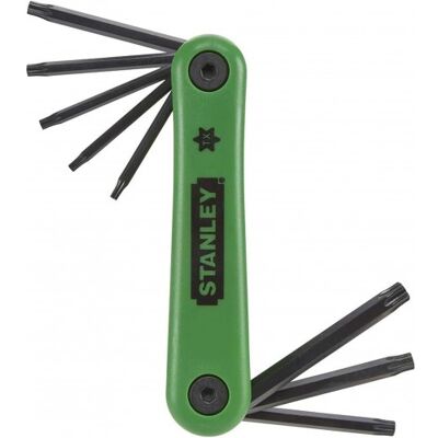 Stanley 4-69-263 Jeu de 8 clés Torx pliantes (T9-T40) - Publicité Stanley 4-69-263 Jeu de 8 clés Torx pliantes (T9-T40) - Publicité