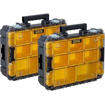 Stanley FMST82967-9 FatMax Pro-Stack Organiseur podwójny - Publicité Stanley FMST82967-9 FatMax Pro-Stack Organiseur podwójny - Publicité