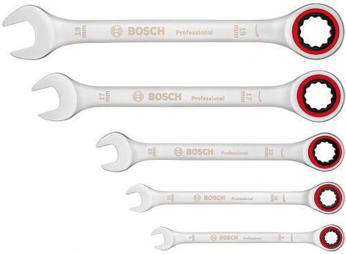 Bosch Set de 5 clés mixtes a cliquet PROFESSIONAL Set combiné 1600A02Z3D