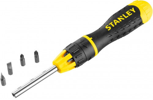 Stanley 0-68-010 Tournevis porte-embouts a cliquet + 10 embouts