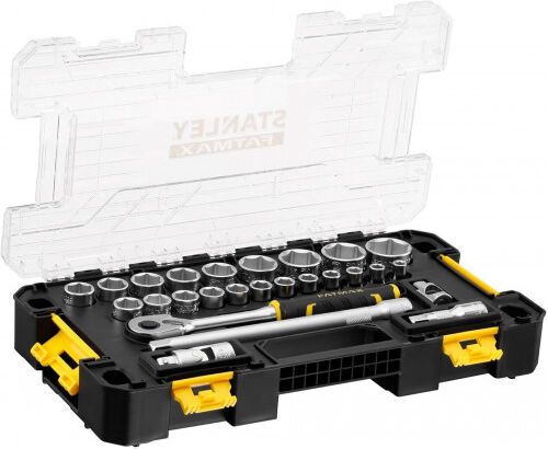 Stanley FMMT98103-1 FatMax Jeu de douilles L PRO-STACK 1/2", 26 pieces