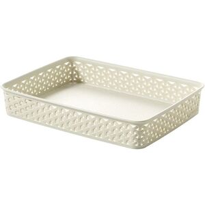 Curver MY STYLE A4 Paniere de bureau 35,8 x 26,2 x 6 cm 5,5L creme 00095-885