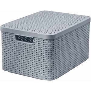 Curver STYLE L Boite de rangement avec couvercle 44,5 x 33 x 24,8 cm gris 03619-099