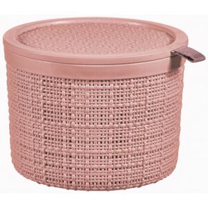 Curver JUTE 2L Boite ronde avec couvercle 17 x 17 x 13 cm, rose 01903-204 - Publicité Curver JUTE 2L Boite ronde avec couvercle 17 x 17 x 13 cm, rose 01903-204 - Publicité