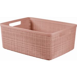 Curver JUTE M 12L Paniere recyclée 36 x 28 x 15 cm, rose 01905-204 - Publicité Curver JUTE M 12L Paniere recyclée 36 x 28 x 15 cm, rose 01905-204 - Publicité