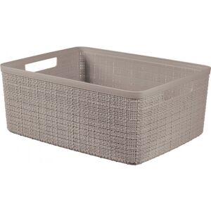 Curver JUTE M 12L Paniere recyclée 36 x 28 x 15 cm, taupe 01905-382 - Publicité Curver JUTE M 12L Paniere recyclée 36 x 28 x 15 cm, taupe 01905-382 - Publicité