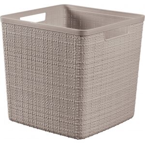 Curver JUTE 17L Paniere recyclée 28 x 28 x 27 cm, taupe 01906-382 - Publicité Curver JUTE 17L Paniere recyclée 28 x 28 x 27 cm, taupe 01906-382 - Publicité