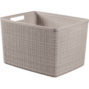 Curver JUTE L 20L Paniere recyclée 36 x 28 x 23 cm, taupe 01907-382 - Publicité Curver JUTE L 20L Paniere recyclée 36 x 28 x 23 cm, taupe 01907-382 - Publicité