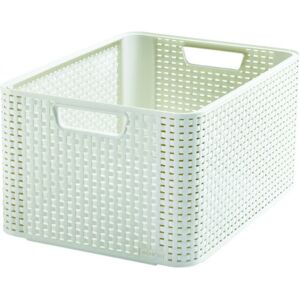 Curver STYLE L Boite de rangement 43,6 x 23 x 32,6 cm creme 03616-885 - Publicité Curver STYLE L Boite de rangement 43,6 x 23 x 32,6 cm creme 03616-885 - Publicité