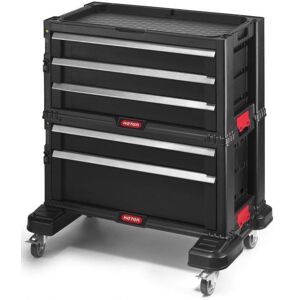 KETER TOOL CHEST Module servante 5 tiroirs 56x29x50cm noir 17199301 - Publicité